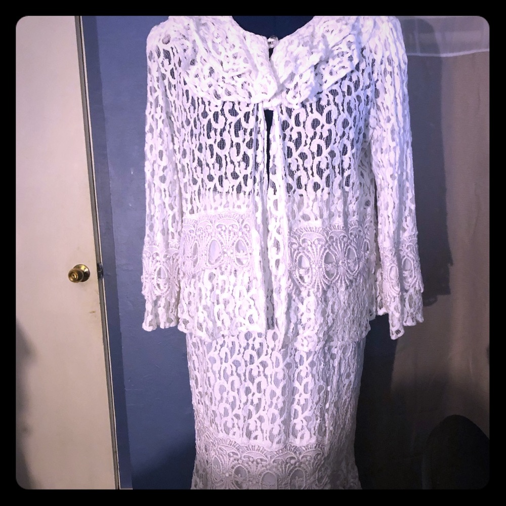 Women white suite